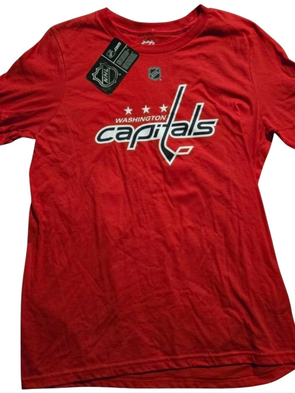Youth NHL Washington Capitals OSHIE 77 Logo Tee Large Red 14/16